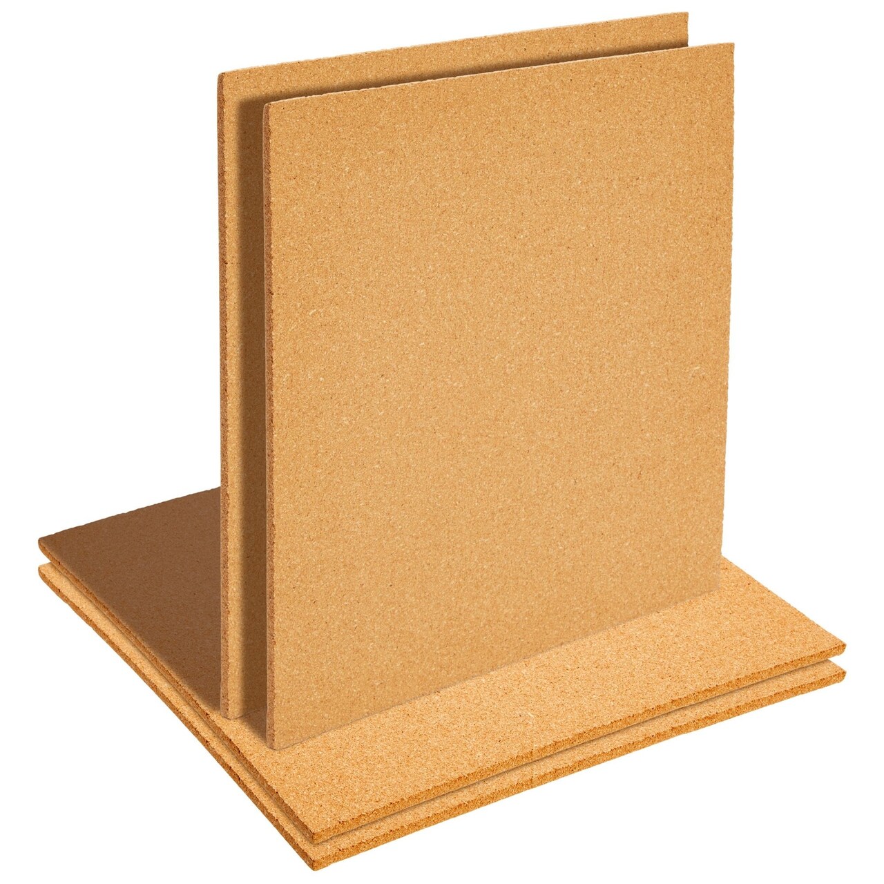 4-Pack Cork Board Tiles, 1/4-Inch Natural Square Cork board Tiles for Bulletin Boards, Coasters, Countertop Pot and Pan Holders, and DIY Arts and Crafts (12x12 in)
